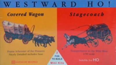 Zoom bild av 2 st. VILDA WESTERN PRÄRIEVAGNAR I SKALA 1/90 HO