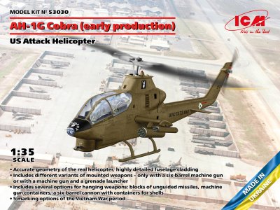 Zoom bild av ICM AH-1G Cobra (early production) US Attack Helicopter 1/35