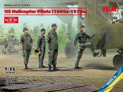 Zoom bild av US Helicopter Pilots (1960s-1970s) 1/35