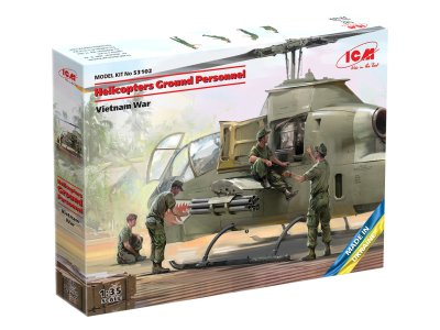 Zoom bild av ICM Helicopters Ground Personnel Vietnam War 1/35