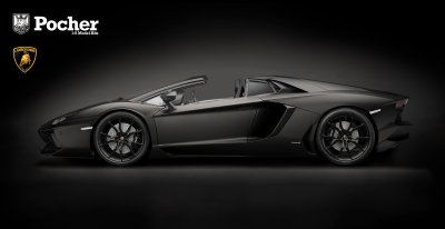 Zoom bild av POCHER Lamborghini Aventador LP700-4 Roadster Nero Nemesi