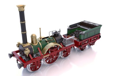 Zoom bild av ADLER. BYGGSATS I SKALA 1/24 =G SKALAN.