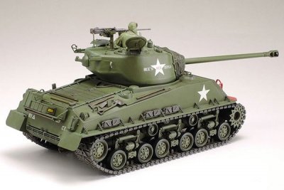 Zoom bild av US MEDIUM TANK M4A3E8 SHERMAN MED 2 FIGURER. SKALA 1/35