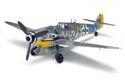 Zoom bild av MESSERSCHMITT Bf109 G-6. L=188mm. SKALA 1/48