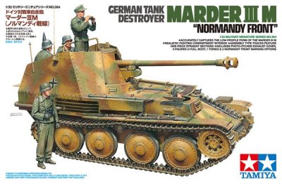 Zoom bild av GERMAN TANK DESTROYER MARDER III M, MED 5 FIGURER. SKALA 1/35
