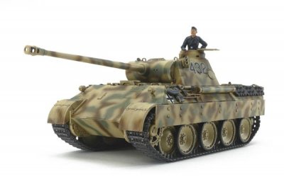 Zoom bild av GERMAN TANK PANTHER AUSF. D. SKALA 1/48. L=186mm.