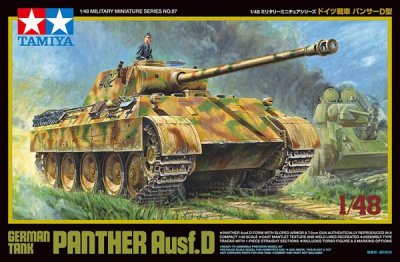 Zoom bild av GERMAN TANK PANTHER AUSF. D. SKALA 1/48. L=186mm.