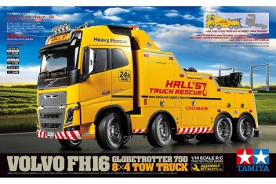 Zoom bild av R/C MODELL VOLVO FH16 8x4 TOW TRUCK GLOBETROTTER 750. SKALA 1/14
