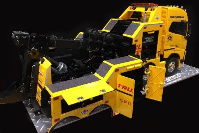 Zoom bild av R/C MODELL VOLVO FH16 8x4 TOW TRUCK GLOBETROTTER 750. SKALA 1/14