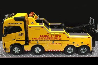 Zoom bild av R/C MODELL VOLVO FH16 8x4 TOW TRUCK GLOBETROTTER 750. SKALA 1/14