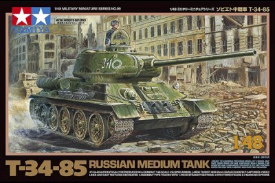 Zoom bild av RUSSIAN MEDIUM TANK T-34-85. SKALA 1/48