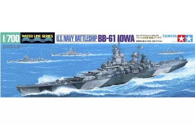 Zoom bild av 1/700 U.S. BATTLESHIP IOWA