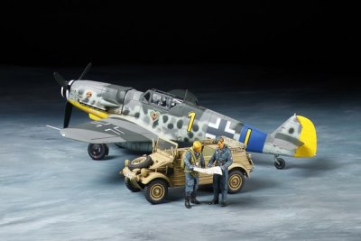 Zoom bild av 1/48 MESSERSCHMITT BF109 G-6 & KÜBELWAGEN TYPE 82