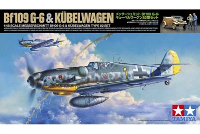 Zoom bild av 1/48 MESSERSCHMITT BF109 G-6 & KÜBELWAGEN TYPE 82