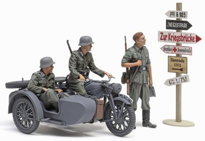 Zoom bild av TAMIYA 1/35 German KS600 Motorcycle & Sidecar