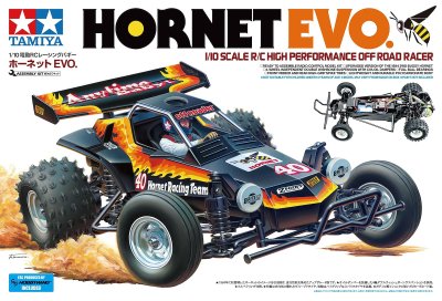 Zoom bild av TAMIYA 1/10 R/C Hornet EVO.