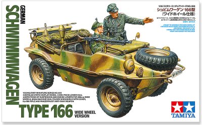 Zoom bild av TAMIYA 1/35 German Schwimmwagen Type 166 (Wide Wheel Ver