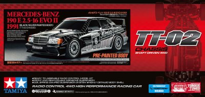 Zoom bild av TAMIYA 1/10 R/C Mercedes-Benz 190 E 2.5-16 (Painted Body)