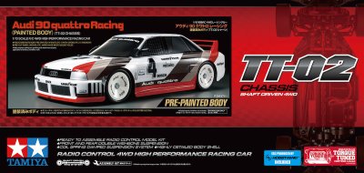 Zoom bild av TAMIYA 1/10 R/C Audi 90 quattro Racing (Painted Body)