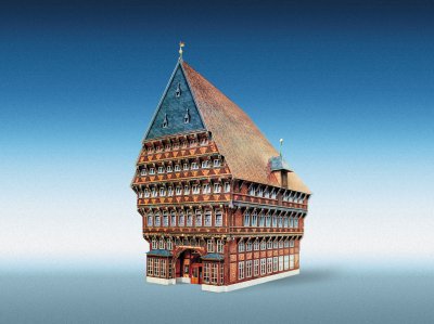 Zoom bild av KNOCHENHAUER-AMTSHAUS HILDESHEIM. SKALA 1/160 N.