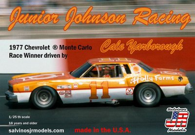 Zoom bild av CALE YARBROGH #11 JUNIOR JOHNSON CHEVY 1977. SKALA 1/25