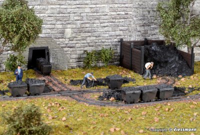 Zoom bild av 39853 H0 Dekoset Kolvagnar, växel, räls 1 METER.