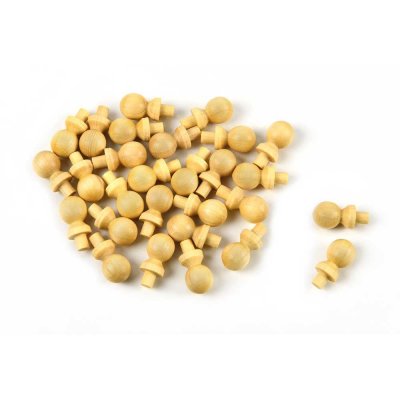 Zoom bild av WOODEN KNOPS 12 mm. 10 st,