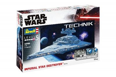 Zoom bild av TEKNISK MODELL: IMPERIAL STAR DESTROYER. 91 DELAR. L=588mm. NIVÅ