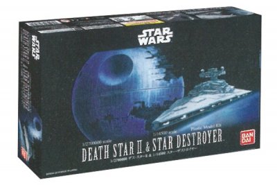DEATH STAR II, SKALA 1/2700000. + IMPERIAL STAR DESTRYER SKALA 1