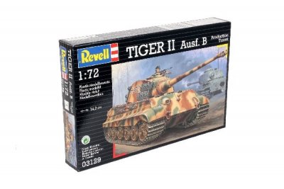 Zoom bild av 1944 TIGER II AUSF. B. 144 DELAR L=142mm. NIVÅ 4 AV 4. SKALA 1/7