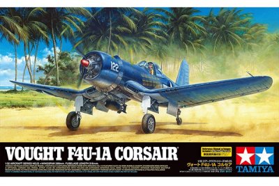 Zoom bild av VOUGHT F4U-1A CORSAIR. L=318mm. SKALA 1/32