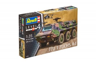 Zoom bild av 1979 TPz FUCHS A4. (D) 233 DELAR L=197mm. NIVÅ 4 AV 4. SKALA 1/35