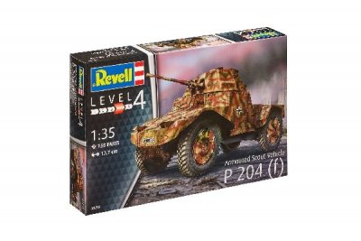 Zoom bild av ARMOURED SCOUT VEHICLE P 204 (F). SKALA 1/35