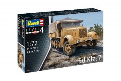 Zoom bild av 1938 Sd. Kfz.7 LATE PROD. 79 DELAR L=105mm. NIVÅ4 AV 5. SKALA 1/