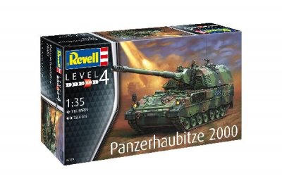 Zoom bild av 1998 PANZERHAUBITZE 2000 (D) 316 DELAR L=334mm. NIVÅ 4 AV 4. SKA