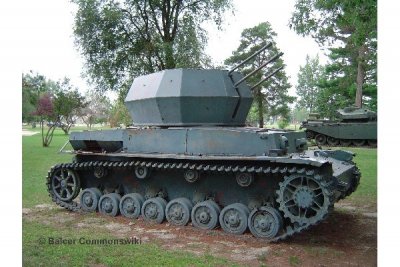 Zoom bild av 1943 FLAKPANZER IV WIRBELWIND. 321 DELAR. L=200mm. NIVÅ 5 AV 5.