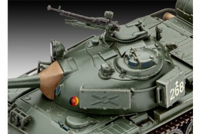 Zoom bild av 1958 SOVIET T-55A/AM. 131 DELAR L=124mm. NIVÅ 4 AV 5. SKALA 1/72