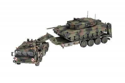 Zoom bild av 1999 TYSKLAND SLT 50-3 + LEOPARD 2A4. 421 DELAR. L=262mm. NIVÅ 5
