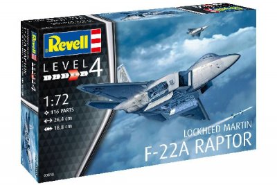 Zoom bild av LOCKHEED MARTIN F-22A RAPTOR. SKALA 1/72