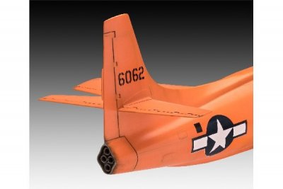 Zoom bild av 1946 BELL-X1 SUPERSONIC AIRCRAFT. SKALA 1/32. 51 DELAR 323x270mm