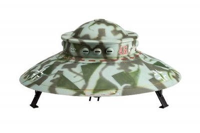 Zoom bild av 1944 GERMAN FLYING SAUCER HAUNEBU II. SKALA 1/72. STORLEK:69X200