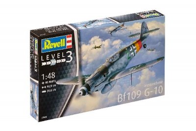 Zoom bild av 1944 MESSERSCHMITT Bf109 G-10. SKALA 1/48. 40 DELAR. 189x206mm.