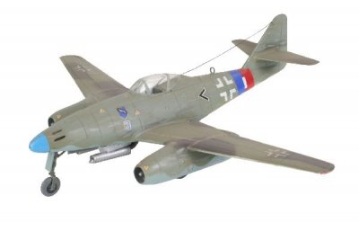 1944 MESSERSCHMITT Me262 A-1a. SKALA 1/72. 56 DELAR. STORLEK: 146X173mm.
