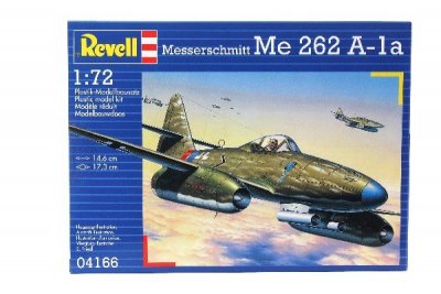Zoom bild av 1944 MESSERSCHMITT Me262 A-1a. SKALA 1/72. 56 DELAR. STORLEK: 14