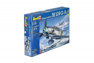 Zoom bild av 1943. MESSERSCHMITT Bf109 G-6. SKALA 1/32 182 DELAR. 284x310mm.
