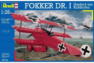 Zoom bild av 1917 FOKKER Dr.I RICHTHOFEN. SKALA 1/28. 66 DELAR. 211x262mm.