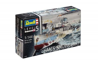 Zoom bild av HMCS SNOWBERRY 1940. 501 DELAR L=439mm. NIVÅ 5 AV 5. SKALA 1/144