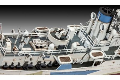 Zoom bild av HMCS SNOWBERRY 1940. 501 DELAR L=439mm. NIVÅ 5 AV 5. SKALA 1/144
