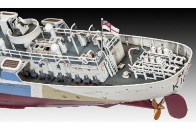 Zoom bild av HMCS SNOWBERRY 1940. 501 DELAR L=439mm. NIVÅ 5 AV 5. SKALA 1/144