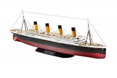 Zoom bild av R.M.S. TITANIC 1912. 132 DELAR L=385mm. NIVÅ 4 AV 5. SKALA 1/700